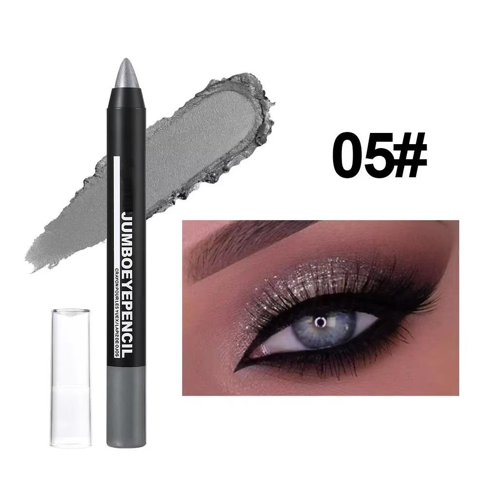 Smoky Dark Green Eyeshadow Pencil Stick 12 Colors Metallic Glitter Eye Shadow Highlighter Pen Makeup Tool Waterproof Pearlescent