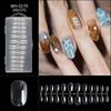 Nail Thin Nail Piece Free Engraving Grinding Trapezoidal Water Drop Almond Scrub Full Paste Half Paste Extension 240 Pieces