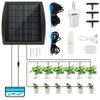 Solar Irrigation Kit Solar Automatic Plant Watering Devices with Timing Modes IP67 Waterproof Solar Powered Drip Irrigation