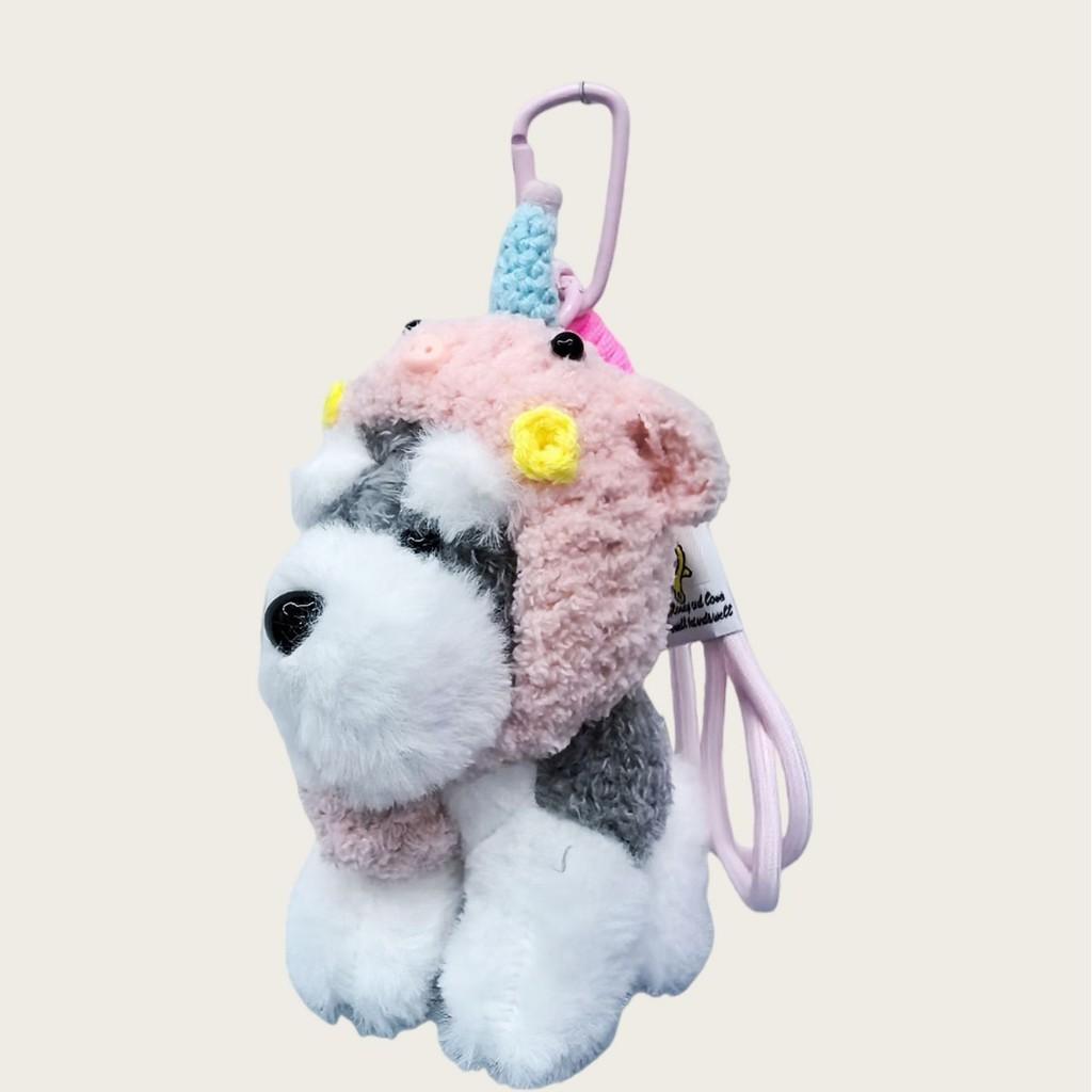 Snow Terrier Soft Plush Bag Hook Animal Charm Trendy Girls Accessory Gift