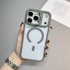 Applicable to Apple 17Promax lens holder magnetic suction mobile phone case iPhone16 transparent back plate skin feel anti-drop case