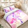 Kpop Demon Hunters Bettwäsche-Set, 1 Bettbezug & 2 Kissenbezüge Weich Bequem Schlafzimmer Heimtextil Dekor