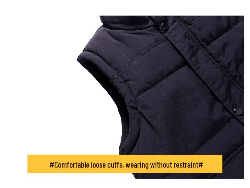 Men's Winter Fleece Vest: Thick, Warm, and Sleeveless for Middle-aged and Elderly