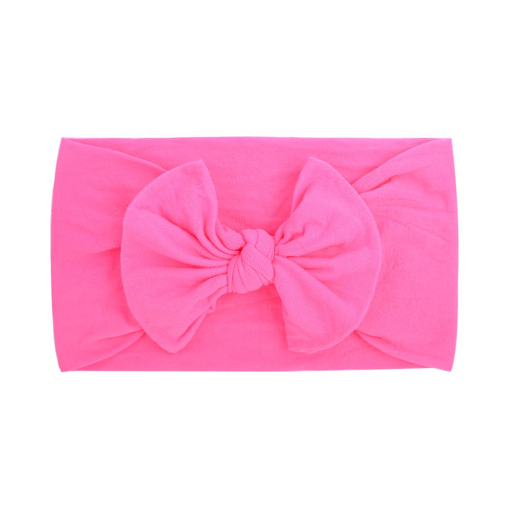 48 colors Baby Bowknot Hairband Broadside Headband Kids Girls Boutique Elastic Protect Turban Headwear Baby Hair Accessories