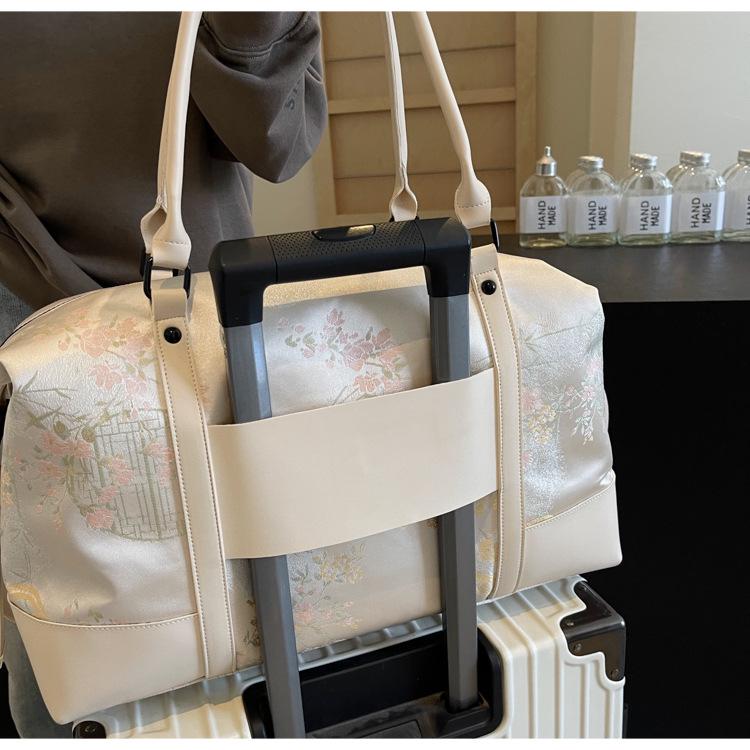 תיק נסיעות גדול בסגנון סיני: הפרדה רטוב/יבש, תיק צד קל משקל ותיק כושר