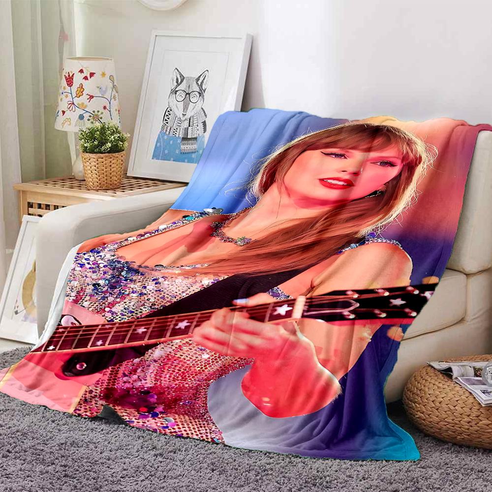 Taylor Swift Performance Blanket Soft Throw Blanket For Home Bedroom Bed Sofa Travel Office Solid Christmas Blanket