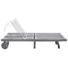 Double Sun Lounger Solid Acacia Wood