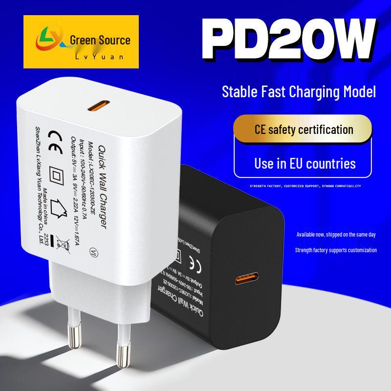 

EU Certified 20W PD Fast Charger – Multi-functional USB-C Adapter EU PD 20W
