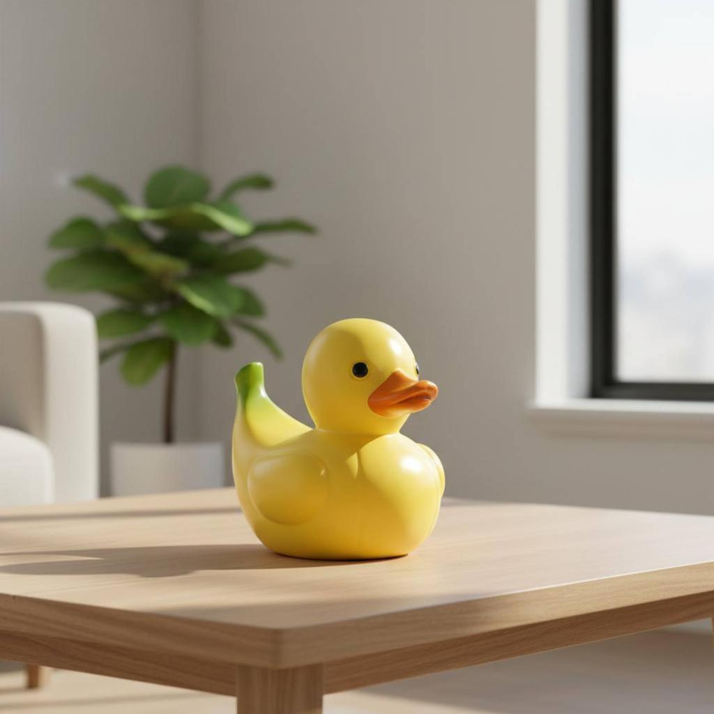 6 Pieces Fruit Duck Figurine Creative Fruit Duck Statue Colorful Vibrant Colors for Tabletop