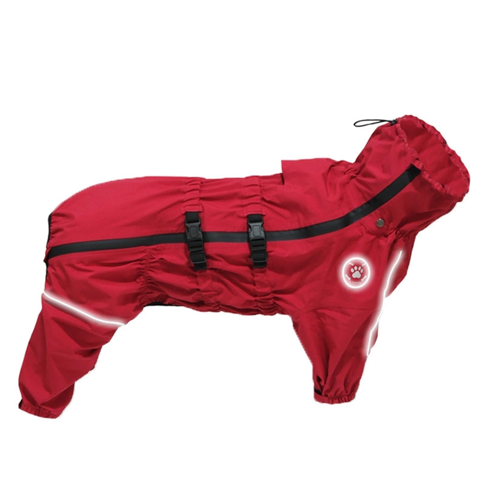 Pet waterproof raincoat red XXL +