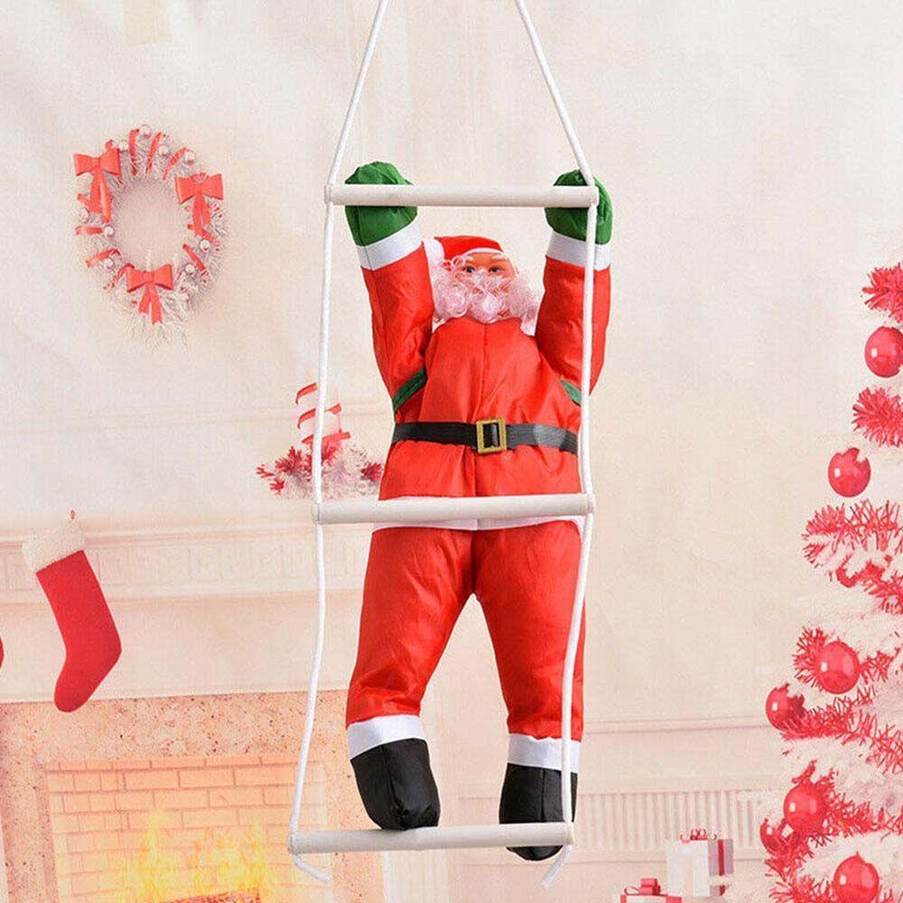 Funny Climb Ladder Doll New Year Christmas Decoration Kid Gifts Hanging Ornament Santa Claus