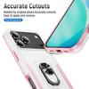 For iPhone 17 Pro Max Case Military Grade Ring Kickstand PC + TPU Phone Cover