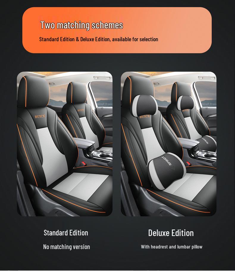 Buick Envision S Leather Car Seat Cushion - Universal Fit for All Seasons, 5-Seater