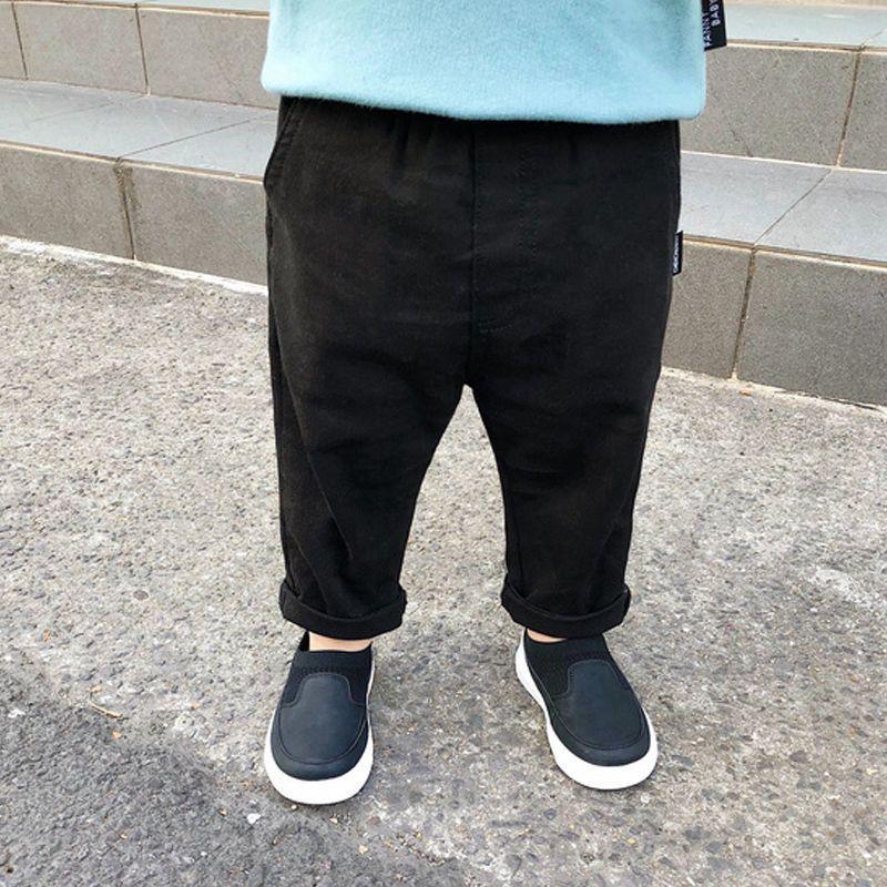 

Весна Осень Брюки для мальчиков Детская верхняя одежда Детские брюки Повседневные брюки для маленьких мальчиков Эластичный пояс Прямые брюки Харлан Несколько стилей 90cm