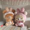 Pijama de Urso e Coelho com Orelhas de Coelho Brinquedos de Pelúcia Chaveiros Animais de Pelúcia Orelha de Coelho Rilakkuma kawaii Urso Boneco de Pelúcia brinquedos presente