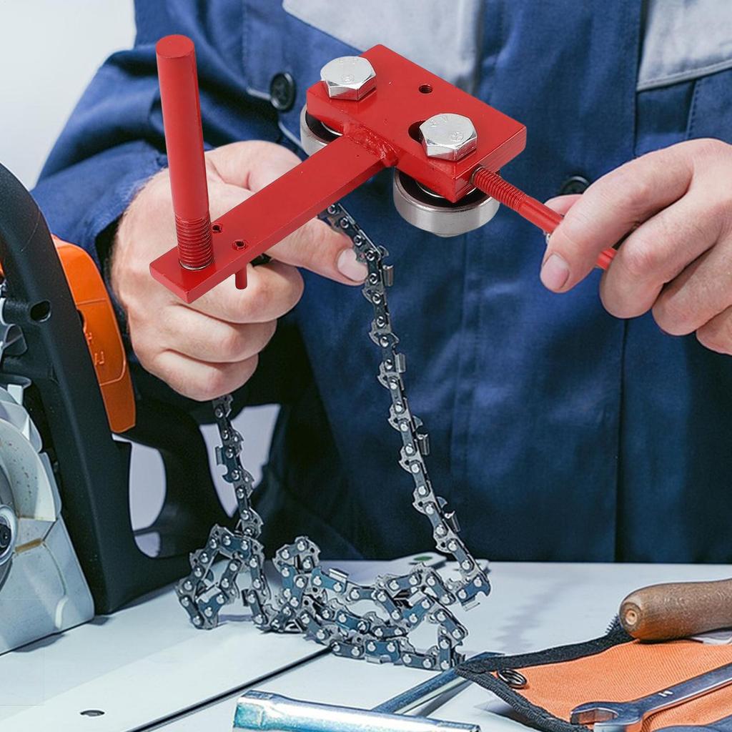 Kettensägenfeilen-Führungswerkzeug Kettensägen-Schließversteller Schienensatz Elektrowerkzeug Sicheres Schärfsystem Für Großväter Holzfäller Väter