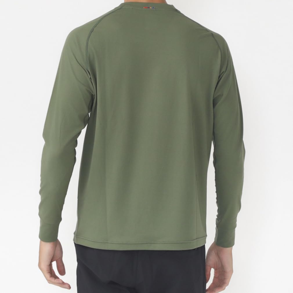 Phoenix Crew Neck Long Sleeve Black Men's T-Shirt, (PH9900)