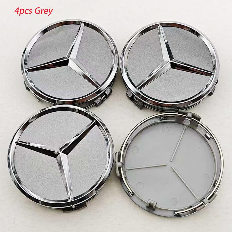4pcs 75mm Car Wheel Center Caps Rims Hub Caps For Mercedes Benz W204 205 A B C E S CLA CLK ML GLK GLA GLB GLC CLA Accessories