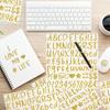 8SETS /648 Gold Letter Sticker, Glitter Letter Sticker 1 Inch, Self Adhesive Waterproof Vinyl  DIY Crafts, Gift Packaging, Signs, and More