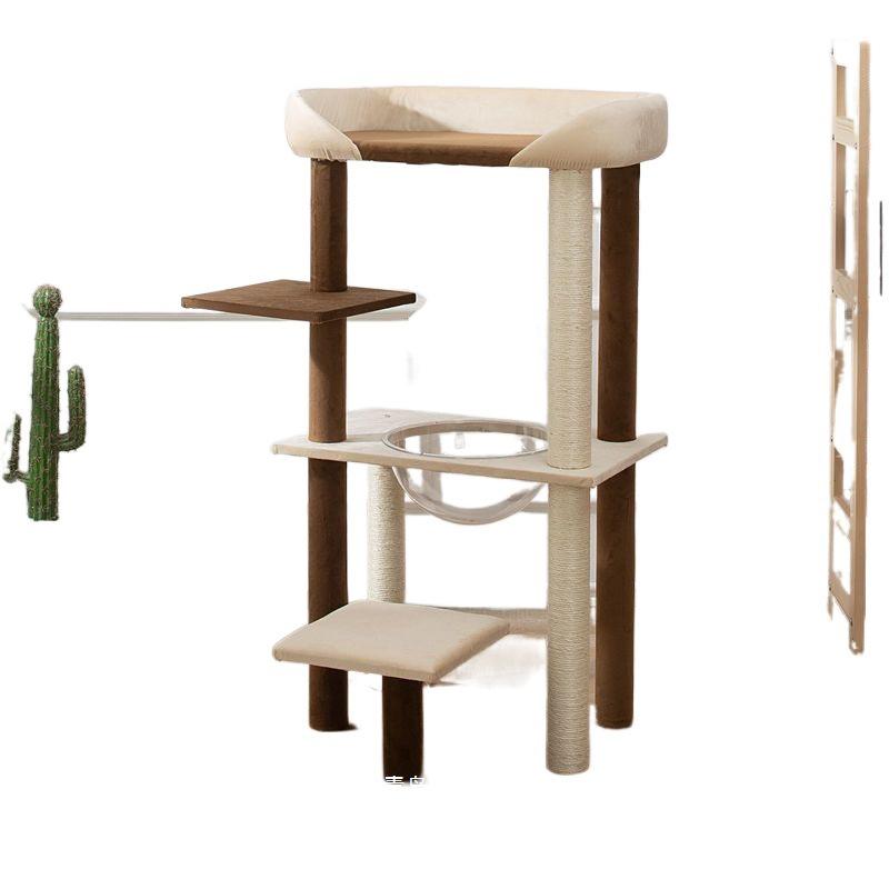 All-in-One Large Cat Tree & House with Bed & Sisal Scratching Post - Perfect for Ragdoll & Maine Coon - Free Shipping
