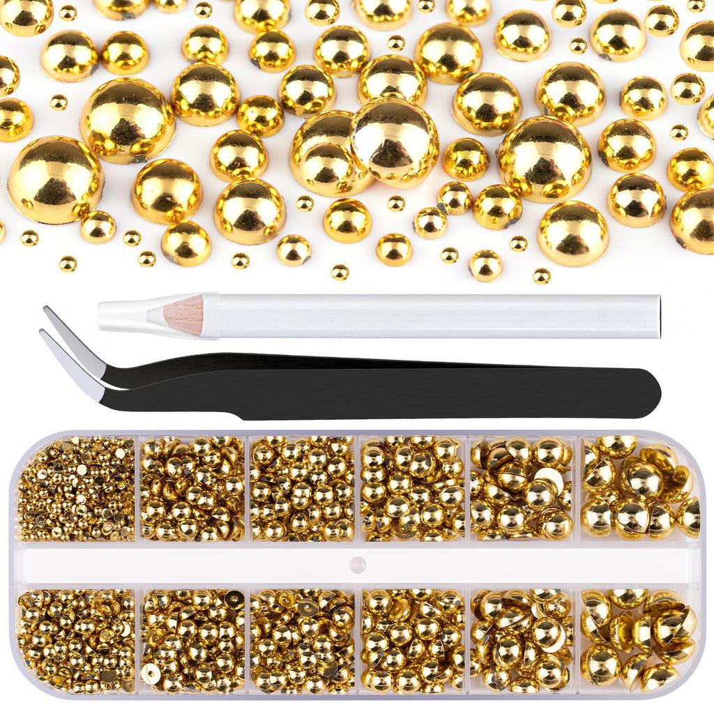 Flat Back Pearl & Rhinestone Face and Nail Art Stickers