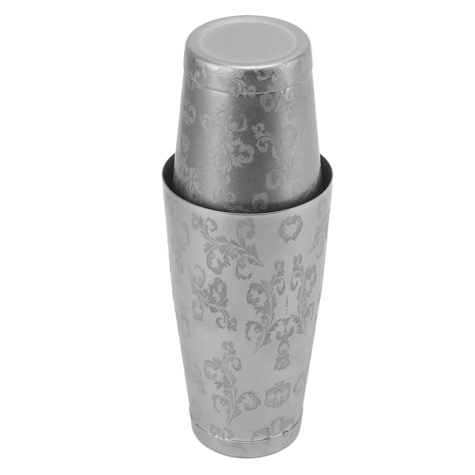 

Cocktail Shaker Stainless Steel Bar Bartender Boston Shaker Set Drink Mixing Shaking Tins for Home Bar Bartending Leaf L