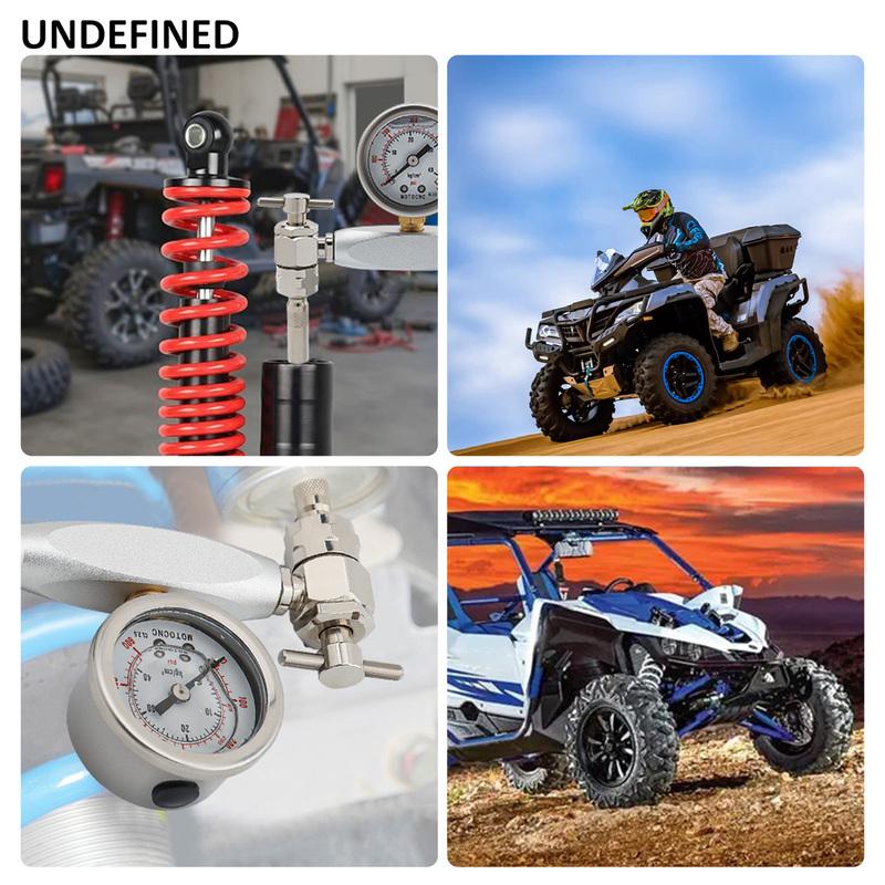 600PSI Suspension Shock Nitrogen Needle Fill Tool Kit ATV UTV For KTM Suzuki Yamaha Polaris RZR CanAm Arctic Cat Snowmobile