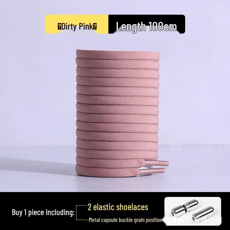 Elastic No-Tie Half-Round Shoelaces for Kids & Adults - Black & White