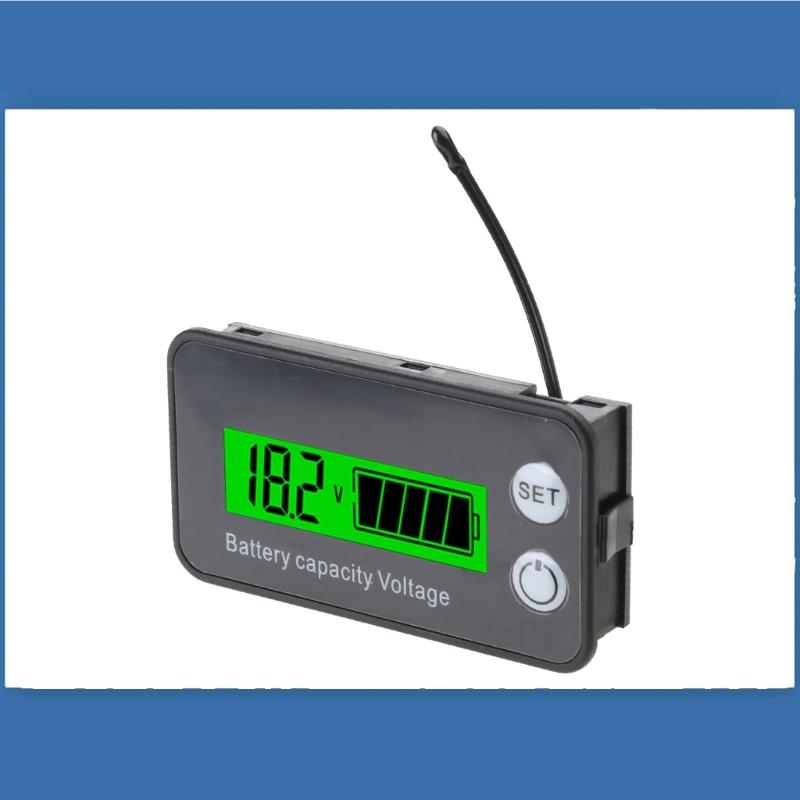 Portable Battery Meter Battery Capacity Voltage Indicator Battery Gauge Monitor for Smart Calibration Battery Status Tes