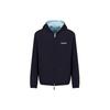 Armani Exchange Letter Print Zip-Up Hooded Reversible Casual Long Sleeve Jacket Men Jackets Light-Blue 3DZBL5-ZN3HZ-155JN