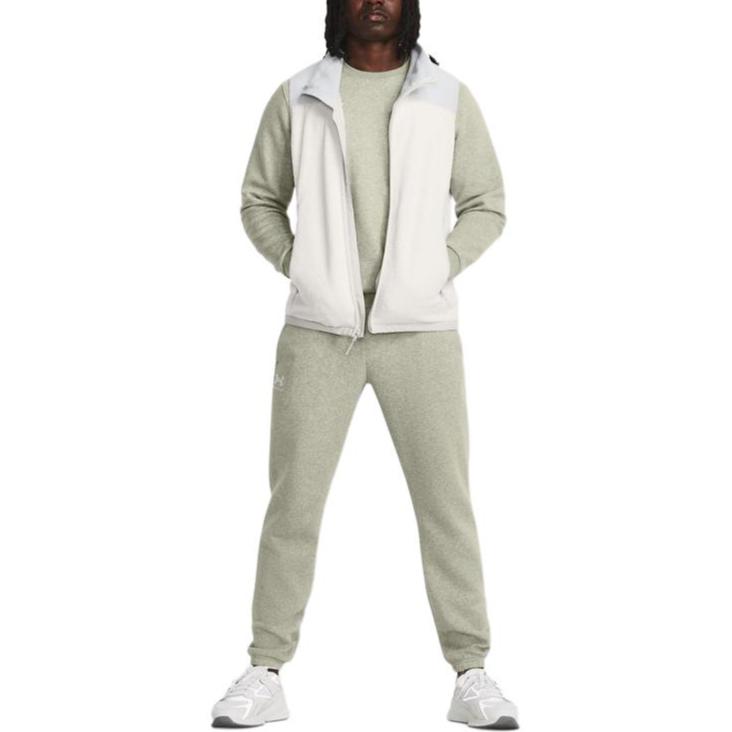Under Armour Einfarbig Bequemer Stehkragen Ärmellose Weste Herrenwesten Weiß 1378848-114