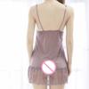 Women Ladies Sexy Lace Patchwork Dress Nightdress Bow Underwear