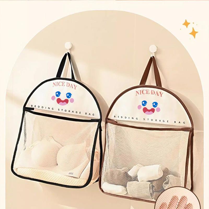 Large Capacity Storage Mesh Bag Storage Bag Reusable Vegetable Storage Net Bag Underwear Socks Storage Kitchen Hanging Mesh Bag