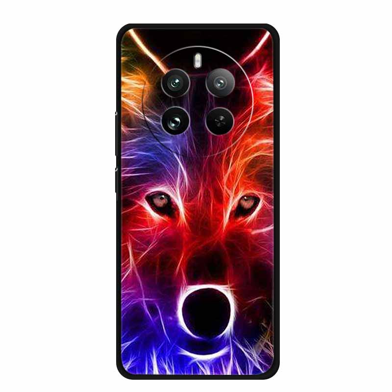 For Realme 12 4G 5G Case 12 Pro + Wolf Lion Silicone Cover For Oppo Realme 12 5G Phone Cases Soft TPU Fundas For Realme 12 Plus