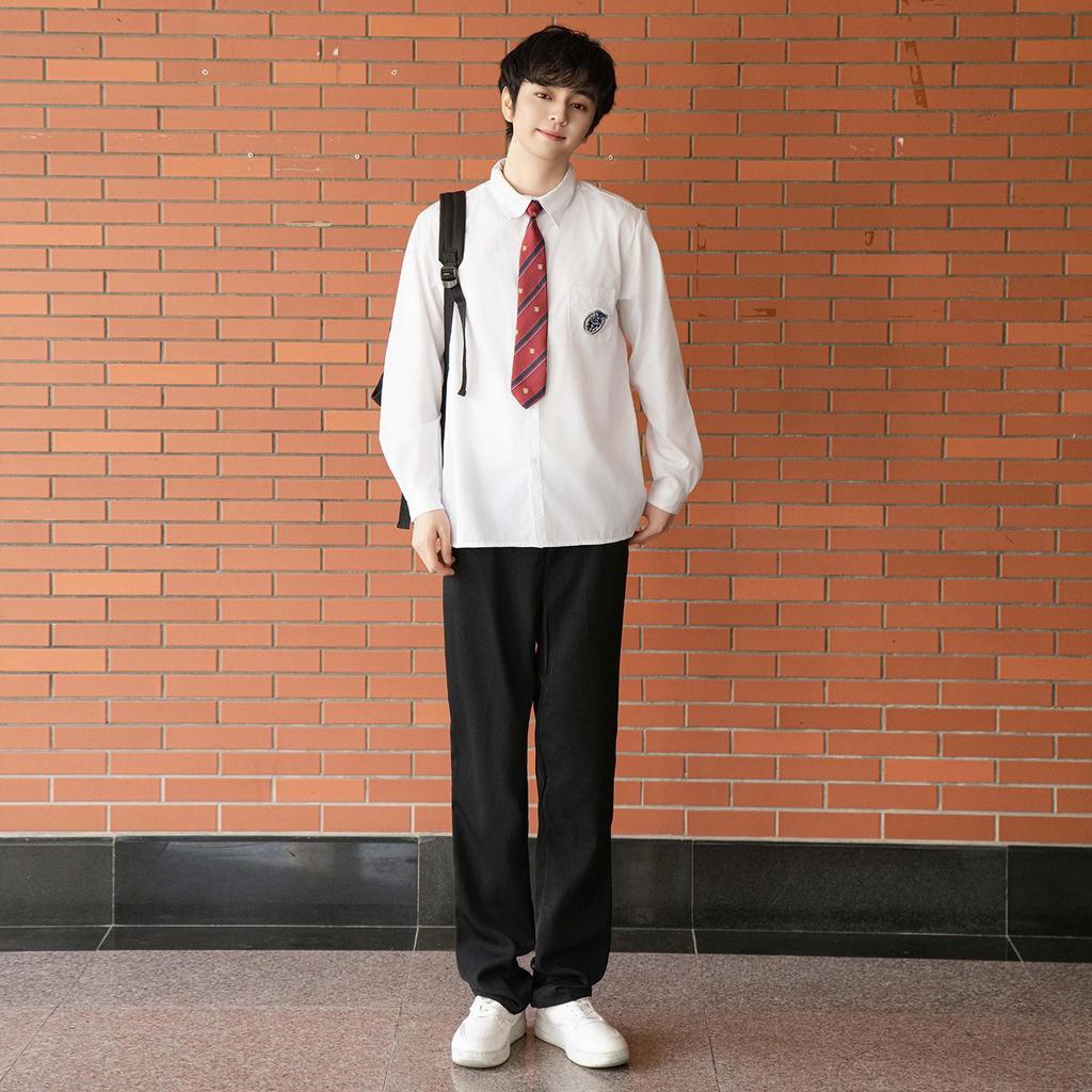 Red Academy-Style Choir & Graduation Uniform Set for Middle & High School Students