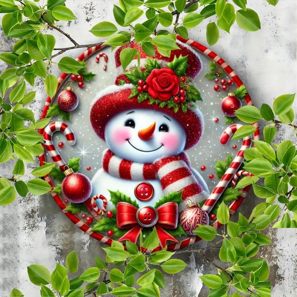 Vintage Snowman Metal Wall Art Sign for Bar Cafe Club Room Decor