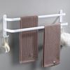 Weißer Space-Aluminium Mehrschichtiger Badezimmer-Handtuchhalter - Drei Stangen