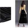 Autumn Winter Women's Velvet Plus Size Skirt High-Waist Cake Skirt Long A-Line Lace Skirt