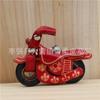 First Layer Cowhide Mini Motorcycle Keychain Pendant Creative Personalized Locomotive Bag Accessories Cute Little Gifts