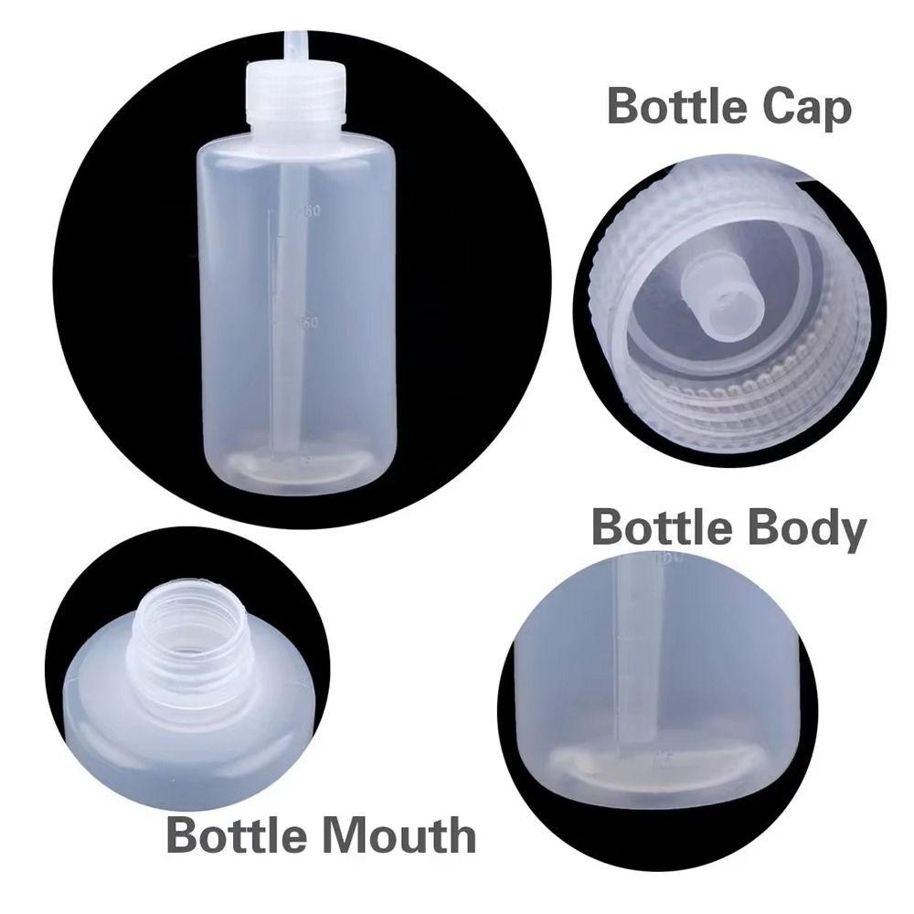 1Pcs White Laboratory Measuring Bottles Measurement Tattoo Squeeze Bottle  Makeup Supplies