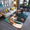 Astronaut Adventure In Dreamy Space Rug Suitable for Use As an Anti-slip Game Mat for Living Room and Bedroom Sofas