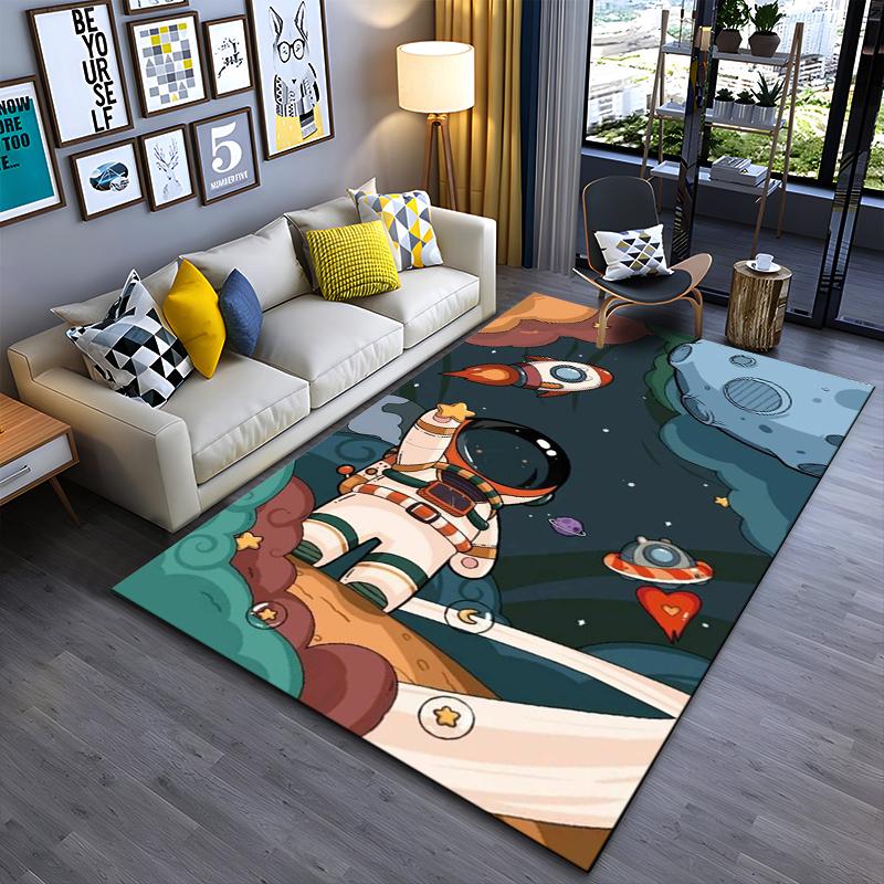 

Astronaut Adventure in Dreamy Space Rug Suitable for use as an anti-slip game mat for living room and bedroom sofas 40x60cm( 15x23in )
