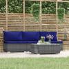 Day and Night - Day and Night Garden Furniture Set 4 Pieces and Gray Synthetic Rattan Cushions