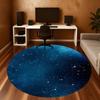 1pc Galaxy Starry Round Chair Mat Area Rug - Non-Slip, Floor Mat for Office, Bedroom, Home Decor Christmas Gift P0811157