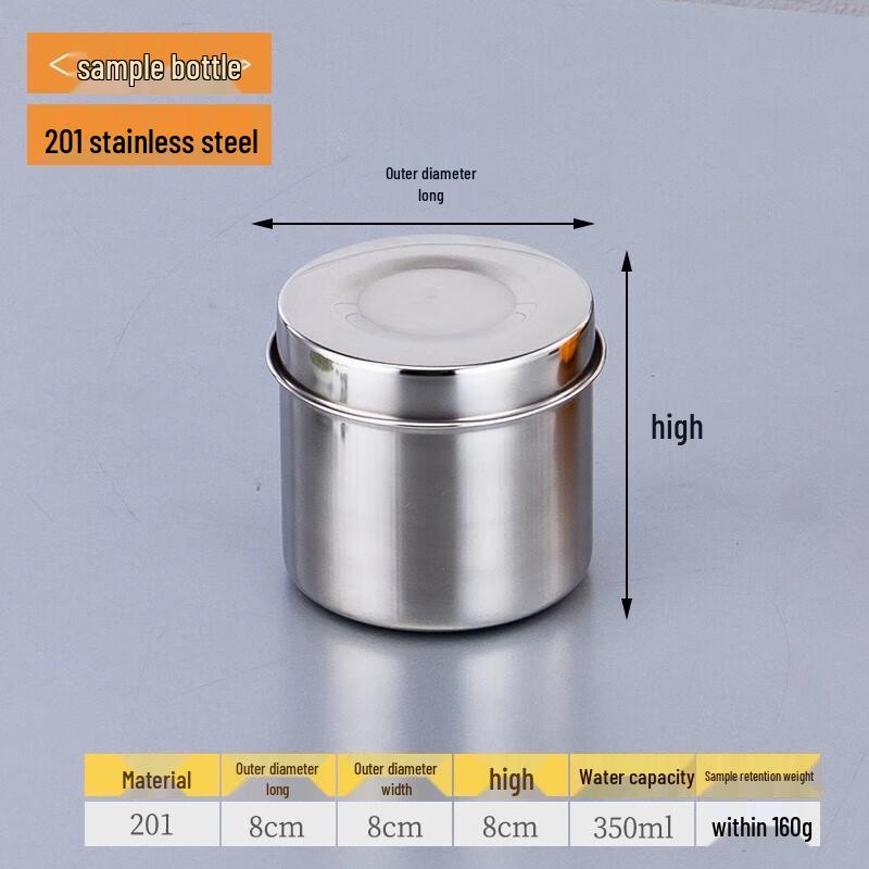 Huihuang 304 Stainless Steel Round Food Storage Container