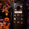 Decorative Acrylic Fridge Magnet Record Player for Christmas Halloween with 9 Programmable Records NFC Music Disc Enabled Vinyl Albums Refrigerator