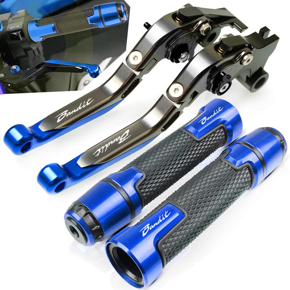 For Suzuki GSF 600 BANDIT 1995 -2004 2001 2002 2003 Bandit Logo Motorcycle CNC Adjustable Brake Clutch Lever Handle Hand