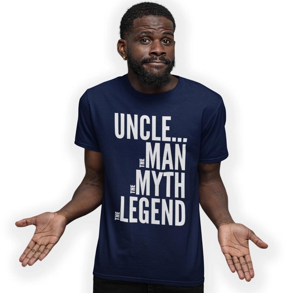 Zio L'Uomo Il Mito La Leggenda T-Shirt Regalo di Compleanno per Nonno Festa del Papà