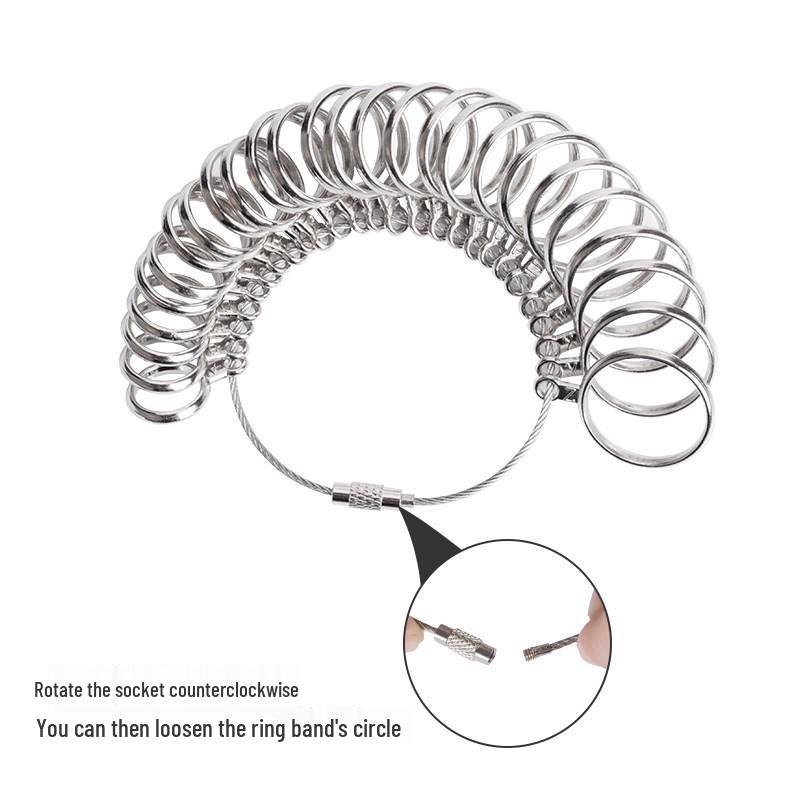 Zoll- und Euro-Ringgrößen-Lineal-Set