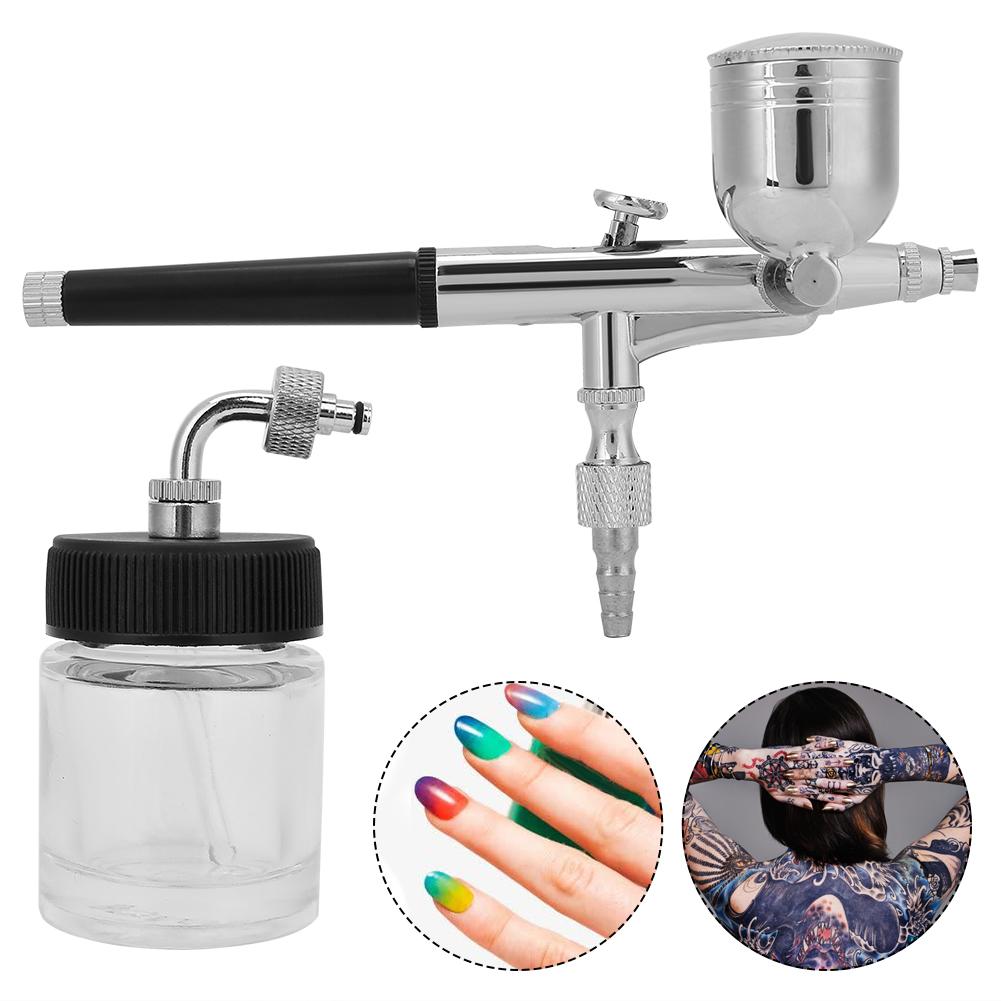 0.3mm0.01inch Airbrush Pen Gun Oxygen Injection Machine Double Side Pot Art Tattoo Decoration Tools